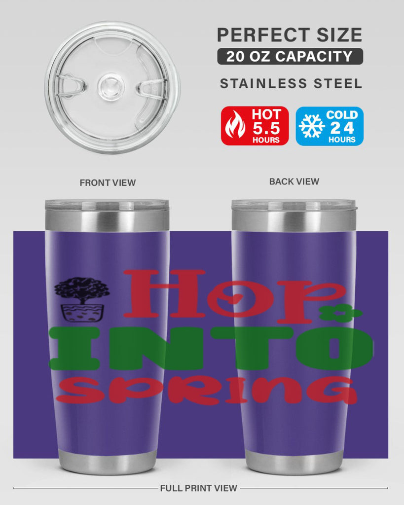 Hop into Spring 251#- spring- Tumbler