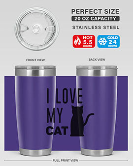 I Love My Cat Style 57#- cat- Tumbler