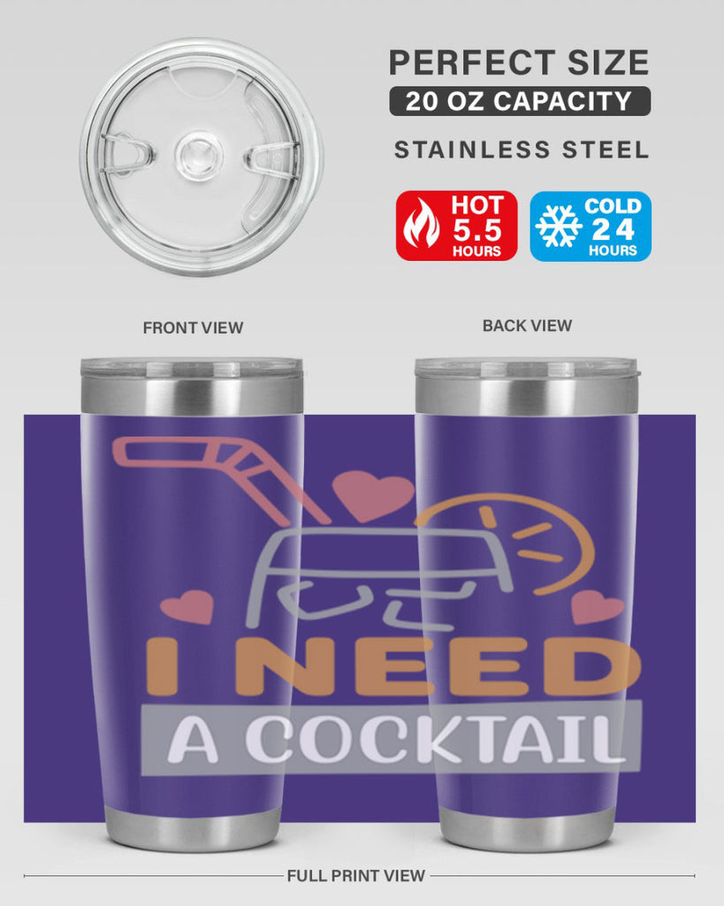 I Need A Cocktail 107#- fashion- Cotton Tank