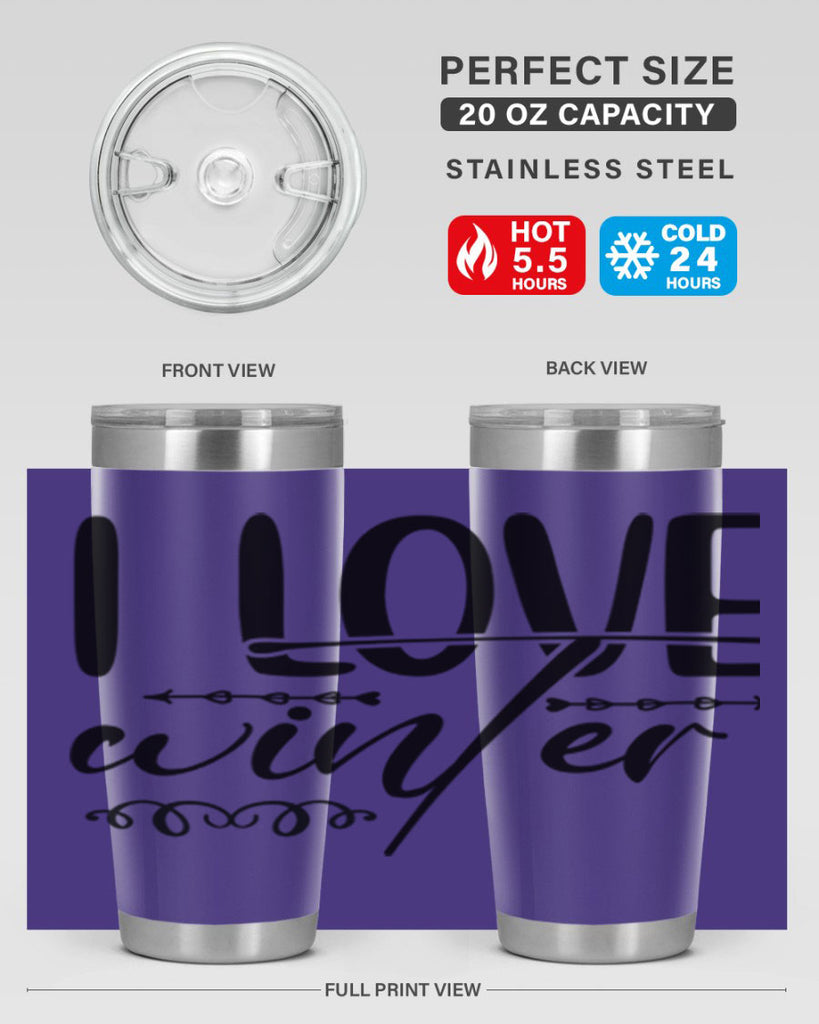I love winter 243#- winter- Tumbler