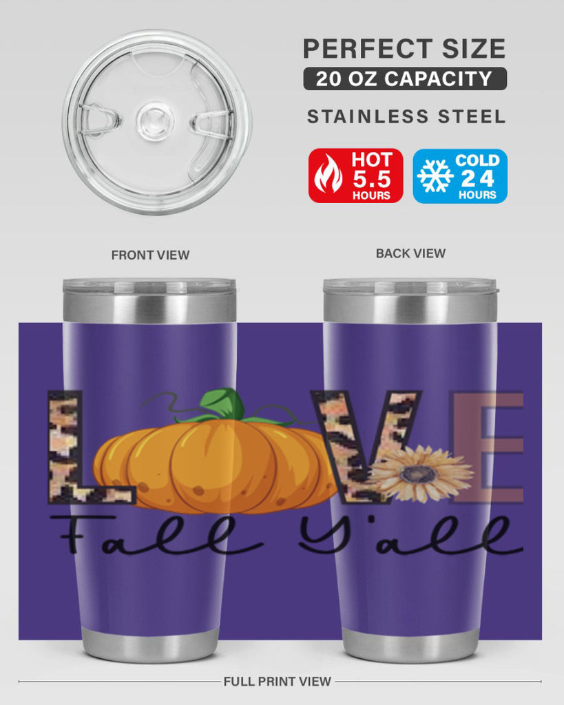 Love FALL YAll 410#- fall- Tumbler