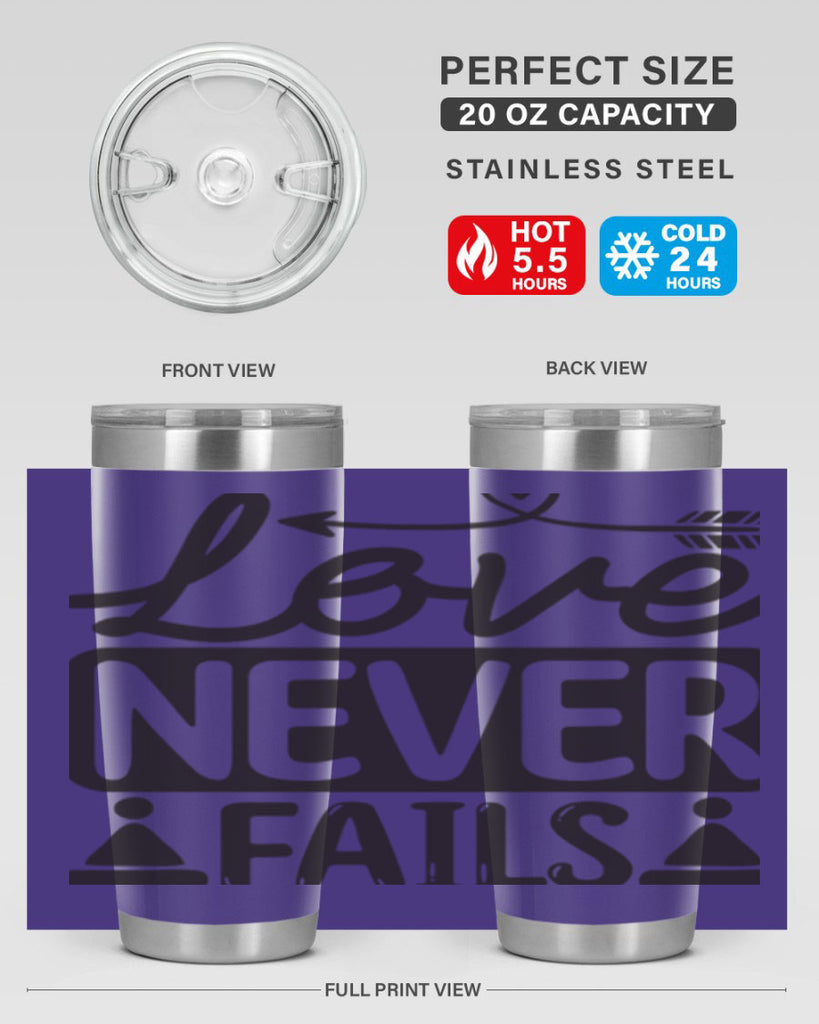 Love never fails 317#- winter- Tumbler