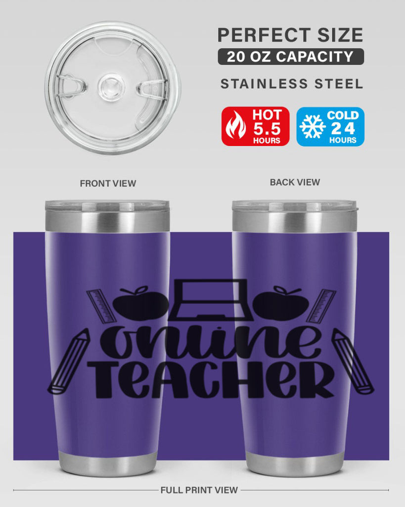Online Teacher Style 61#- teacher- tumbler