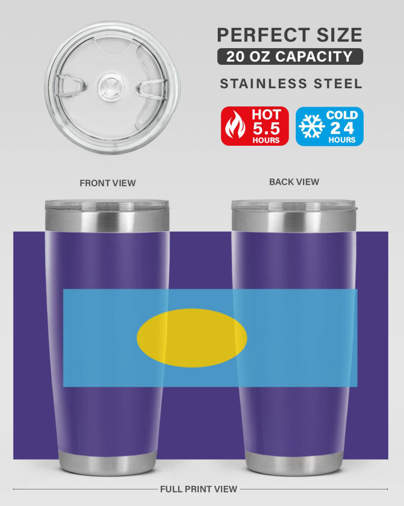Palau 65#- world flags- Tumbler