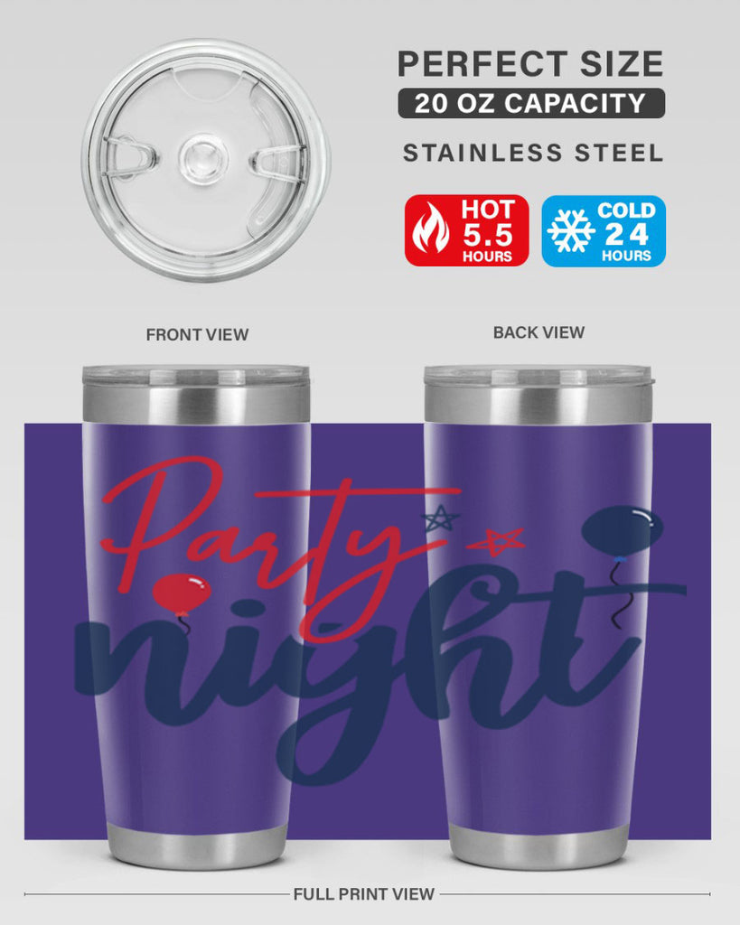 Party Night Style 84#- Fourt Of July- Tumbler