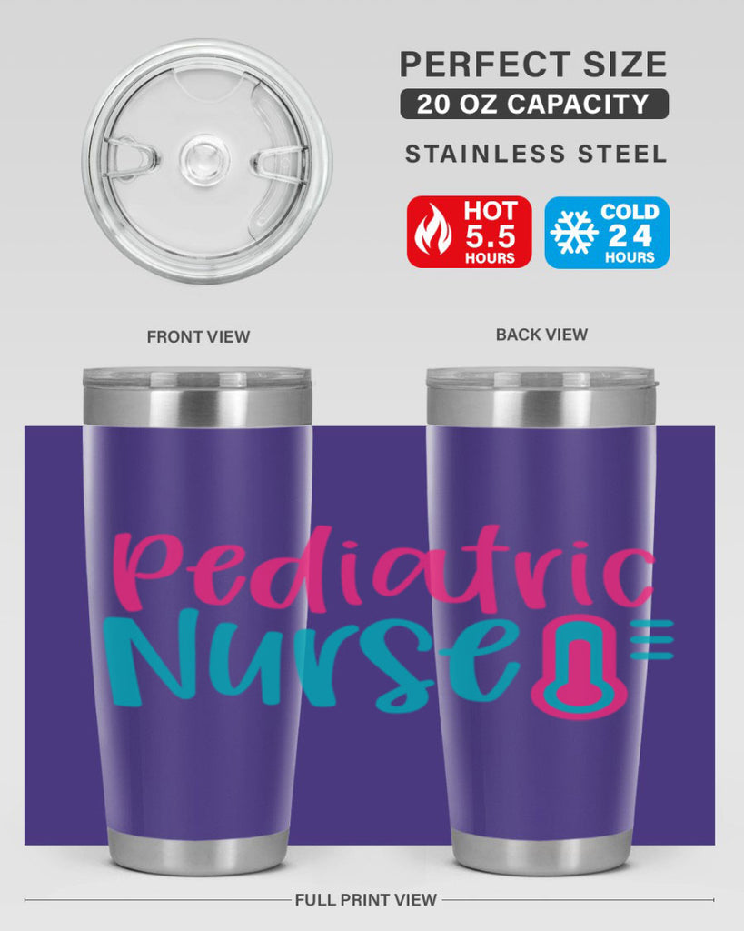 Pediatric Nurse Style 357#- nurse- tumbler