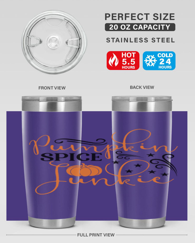 Pumpkin Spice Junkie 549#- fall- Tumbler