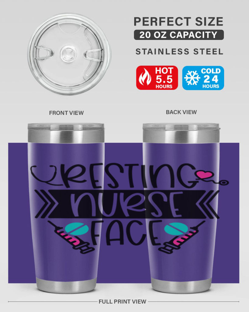 Resting Nurse Face Style Style 58#- nurse- tumbler