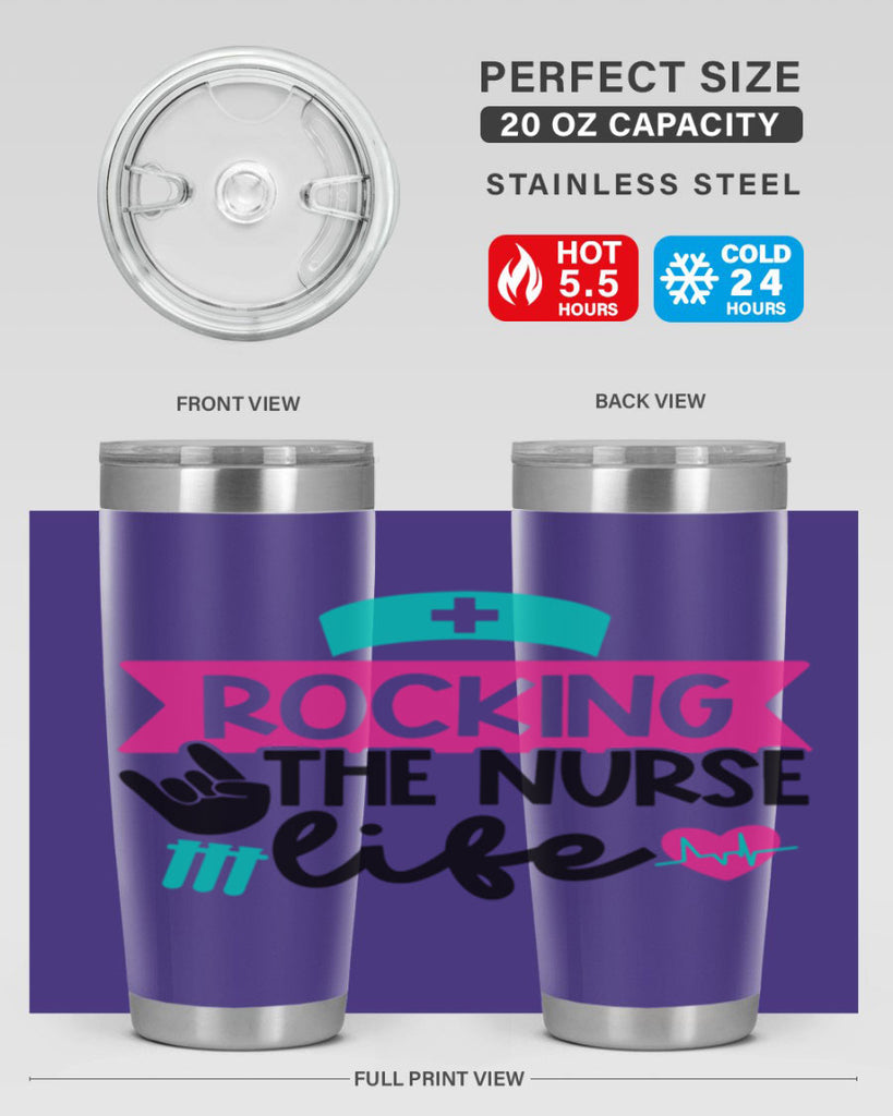 Rocking The Nurse Life Style Style 54#- nurse- tumbler