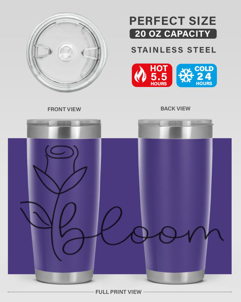 Rosebud line bloom400#- spring- Tumbler