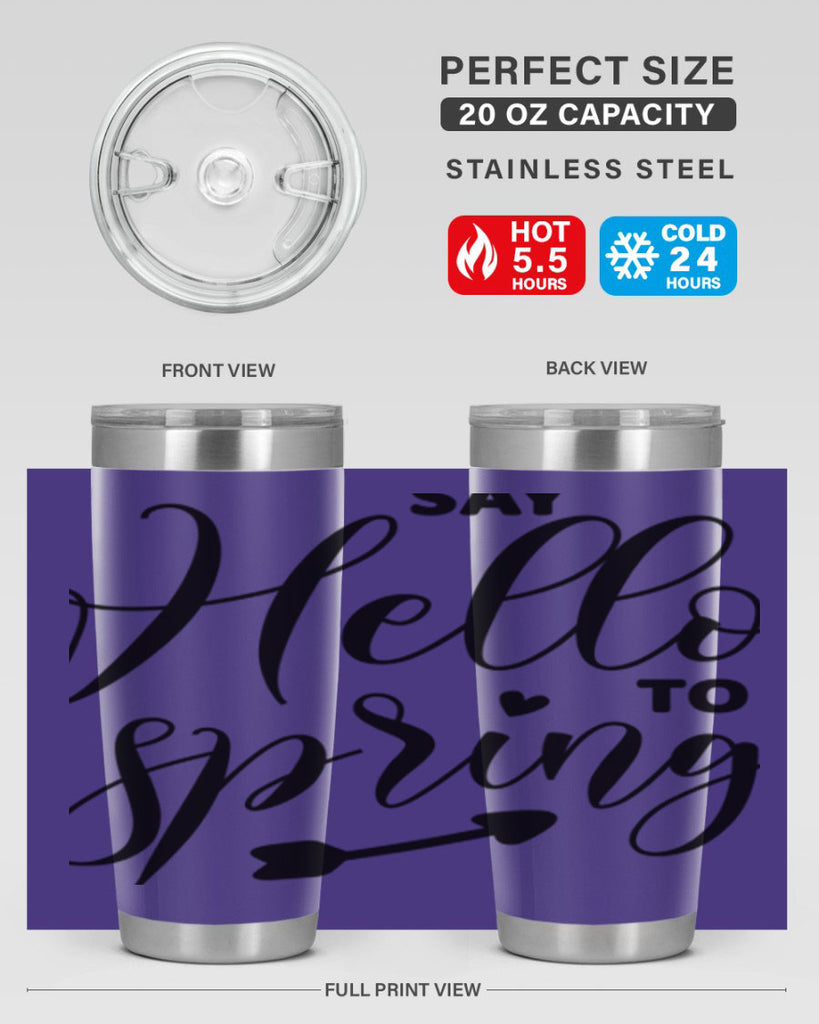 Say Hello to Spring402#- spring- Tumbler