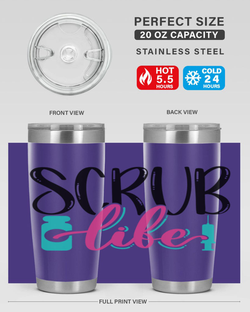 Scrub Life Style Style 46#- nurse- tumbler