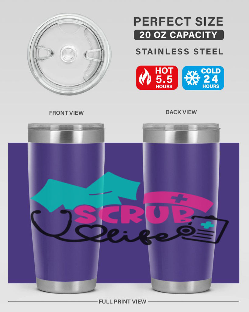 Scrub Life Style Style 47#- nurse- tumbler