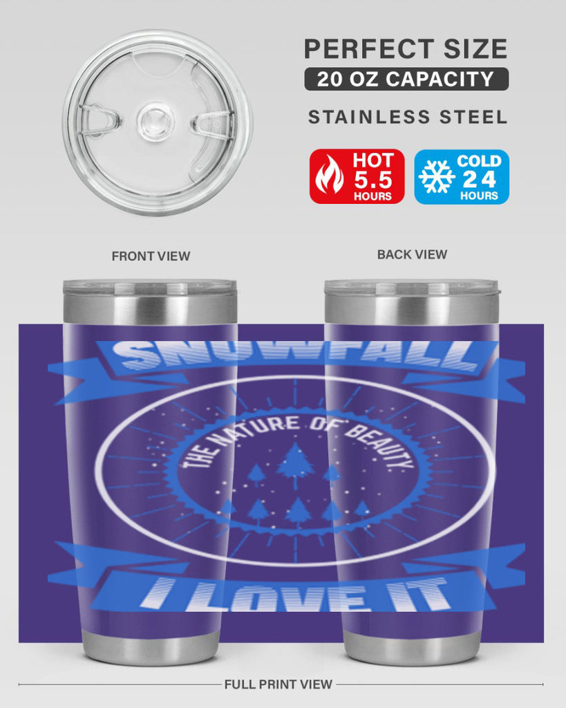 Snowfall Winter 373#- winter- Tumbler