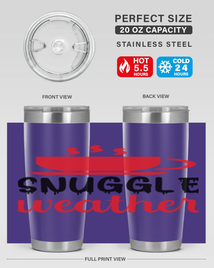 Snuggle weather 386#- winter- Tumbler