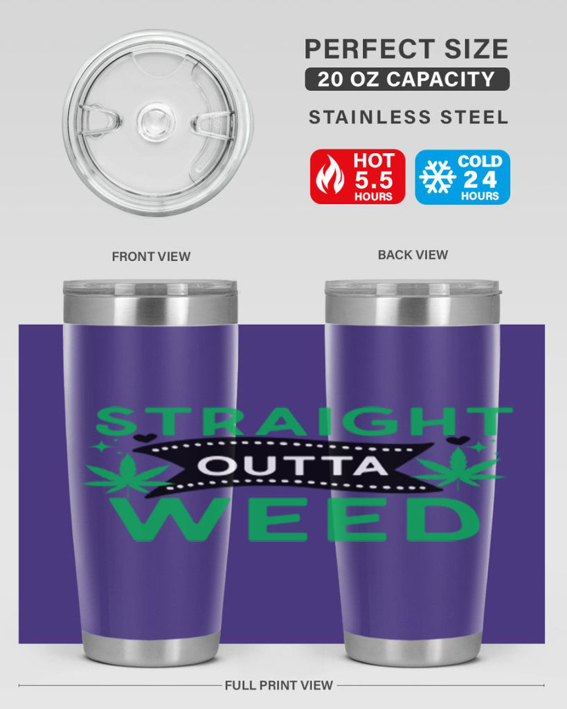 Straight Outta Weed 266#- marijuana- Tumbler