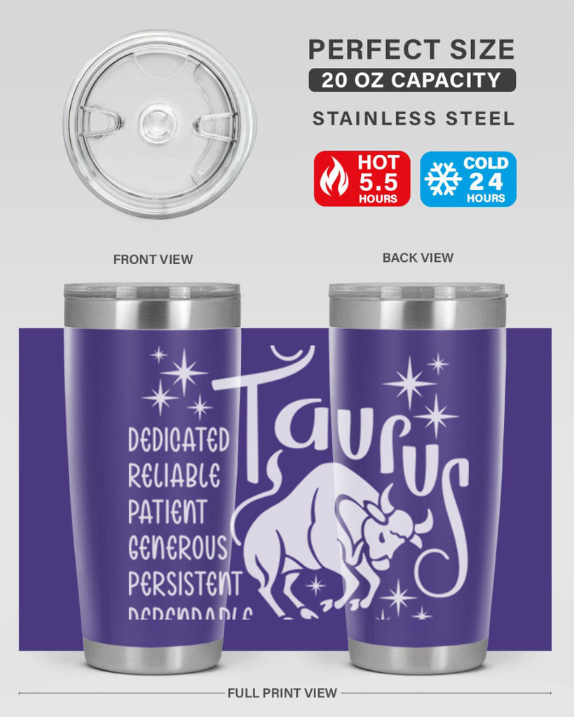 Taurus 491#- zodiac- Tumbler