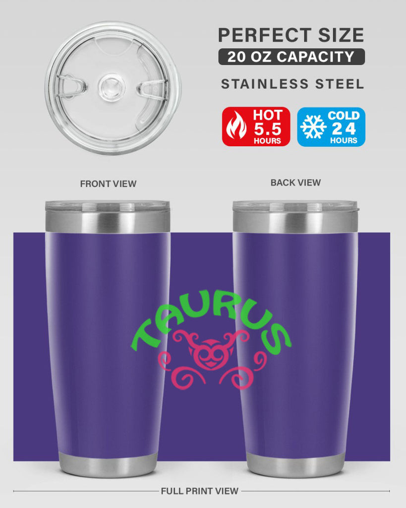 Taurus 493#- zodiac- Tumbler