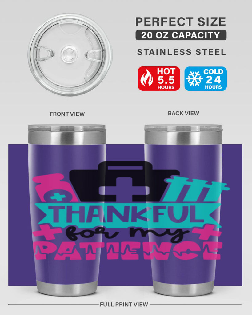 Thankful For My Patience Style Style 22#- nurse- tumbler