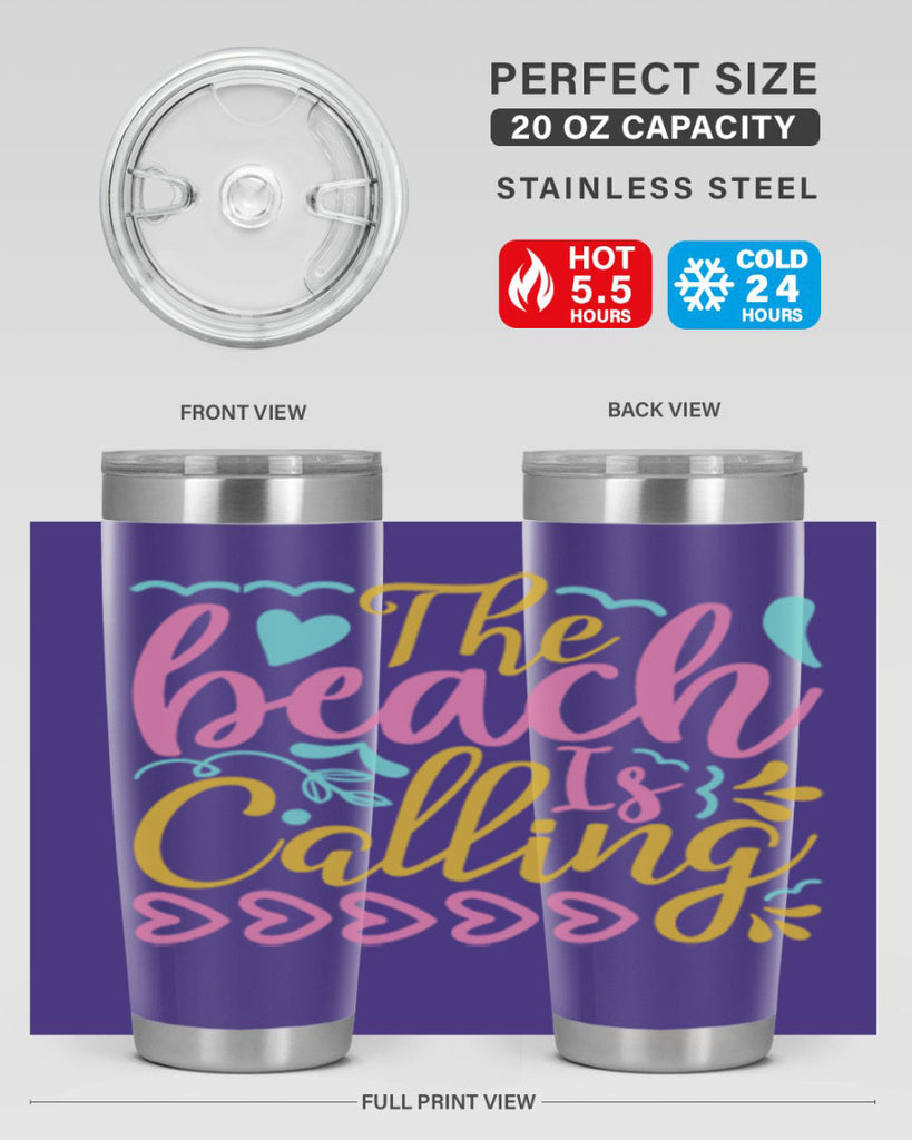 The beach is calling Style 1#- summer- Tumbler