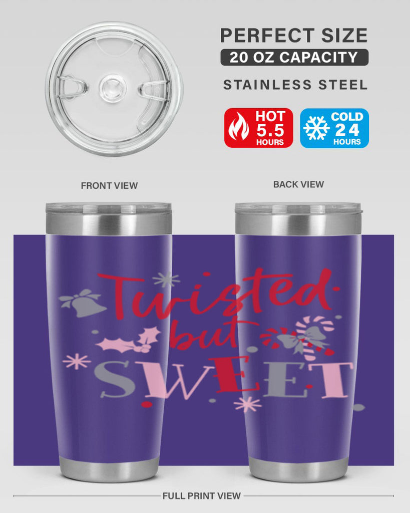 Twisted but sweet 424#- winter- Tumbler