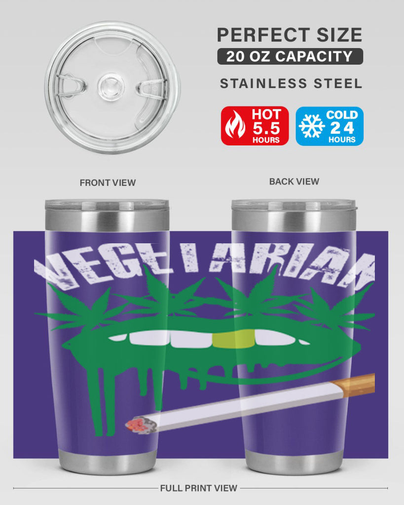 Vegetarian 270#- marijuana- Tumbler