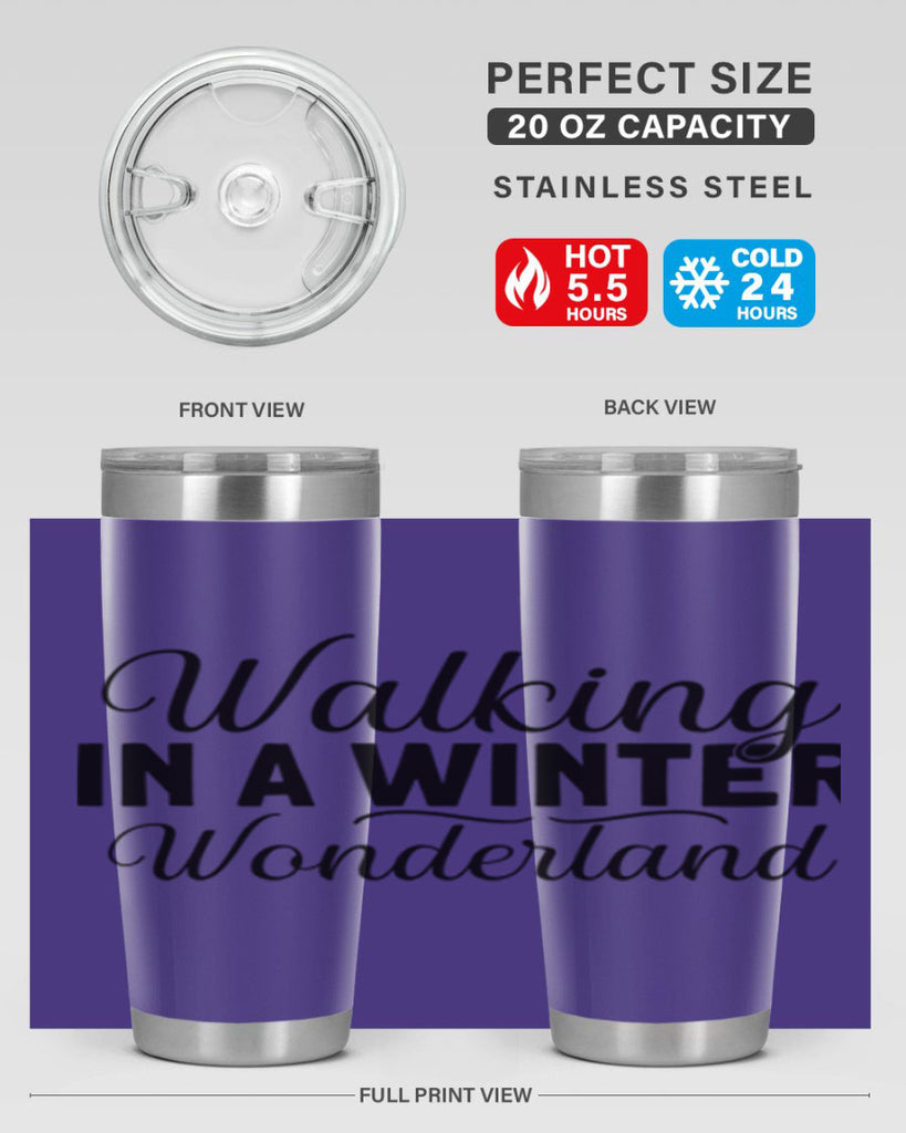Walking in a Winter Wonderland 434#- winter- Tumbler