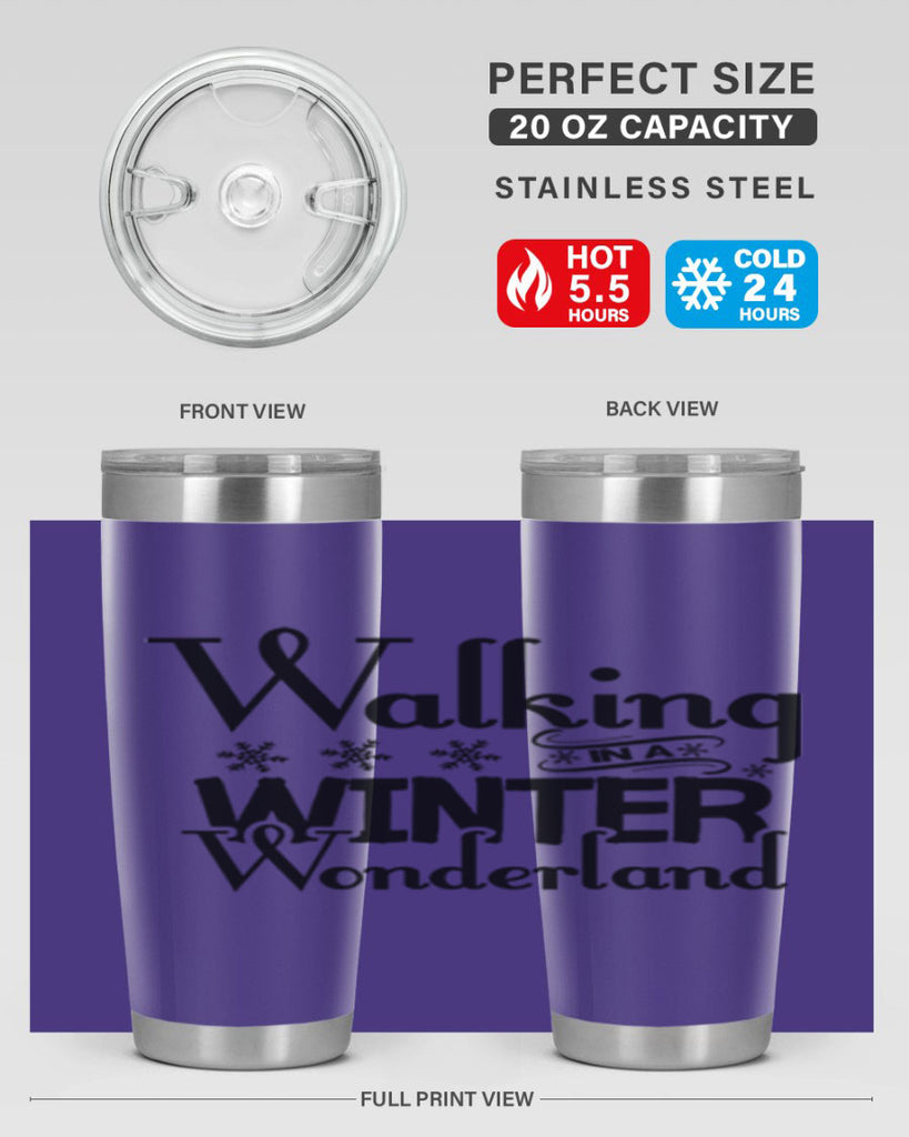 Walking in a Winter Wonderland 437#- winter- Tumbler