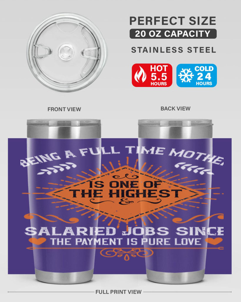 being a fulltime mother is 84#- mothers day- Tumbler