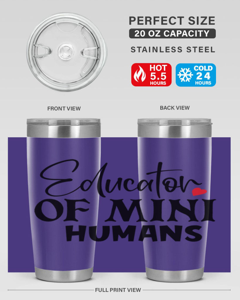 educator of mini humans Style 180#- teacher- tumbler
