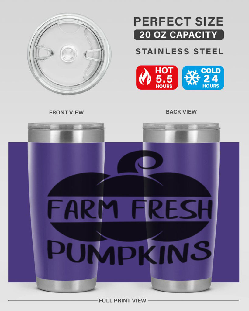 farm fresh pumpkins 174#- fall- Tumbler