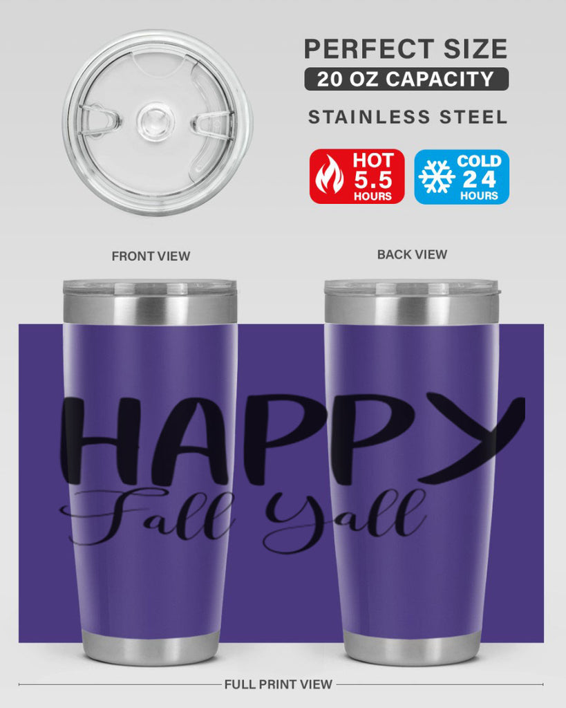 happy fall yall 230#- fall- Tumbler