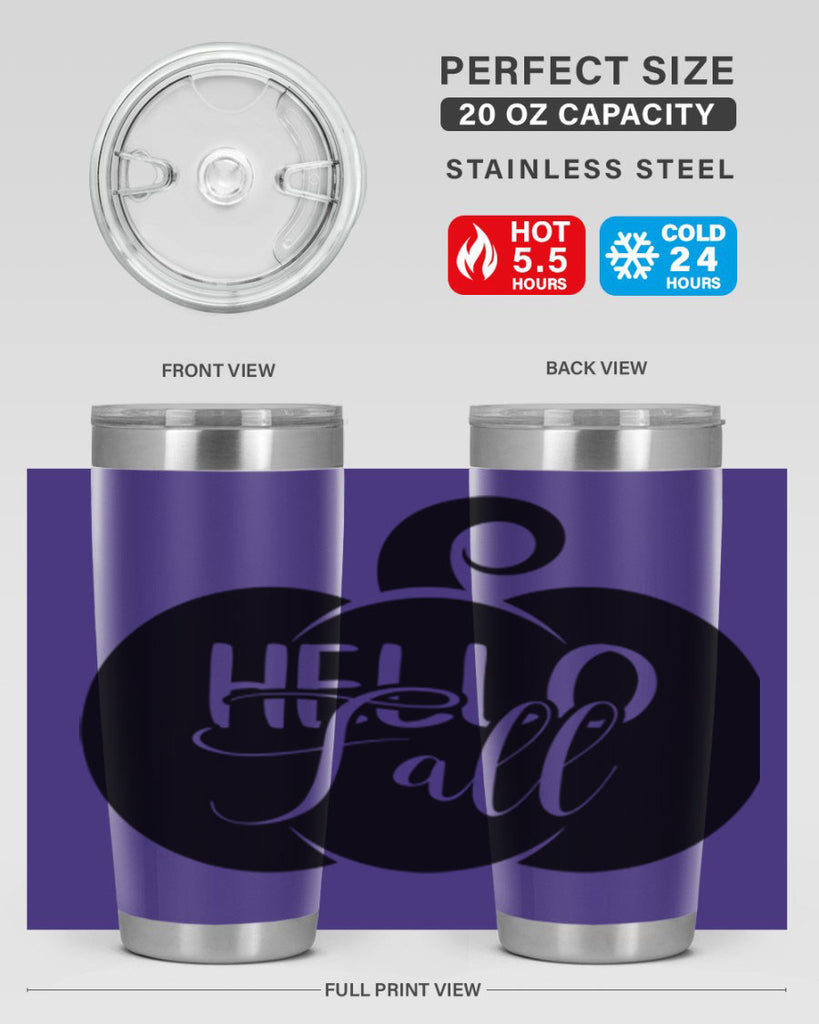 hello fall 275#- fall- Tumbler