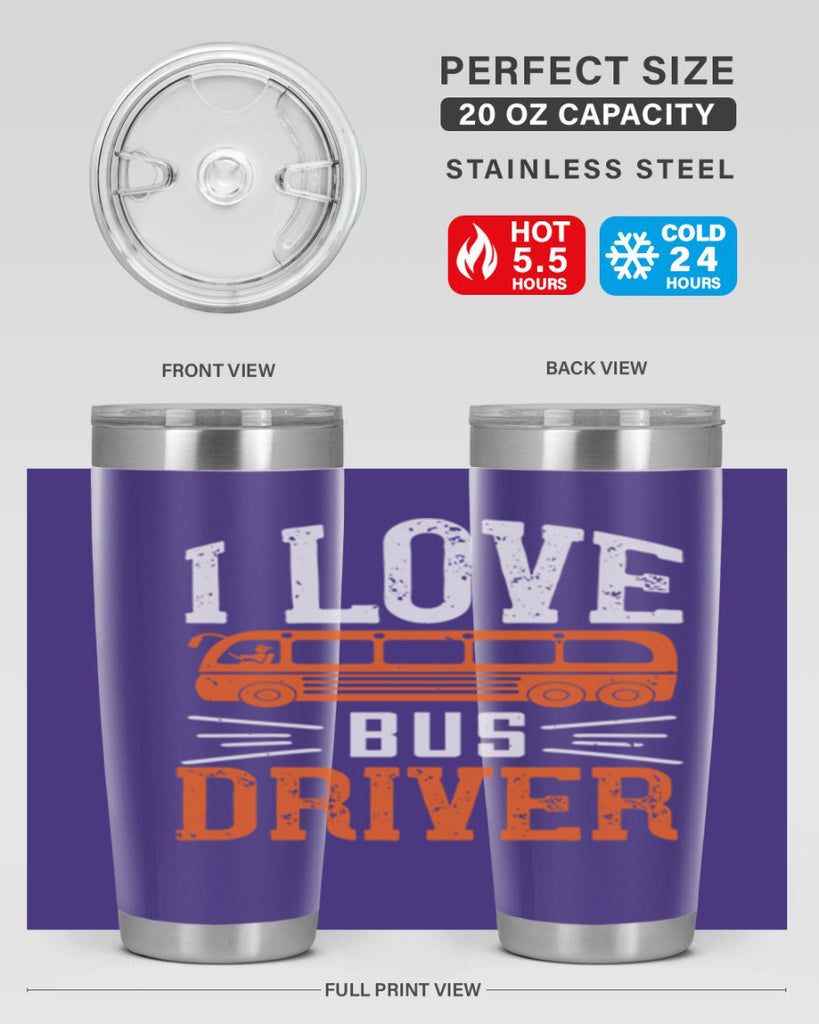 i love bus driver Style 30#- bus driver- tumbler