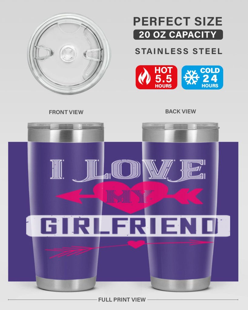 i love my girlfriend 54#- valentines day- Tumbler