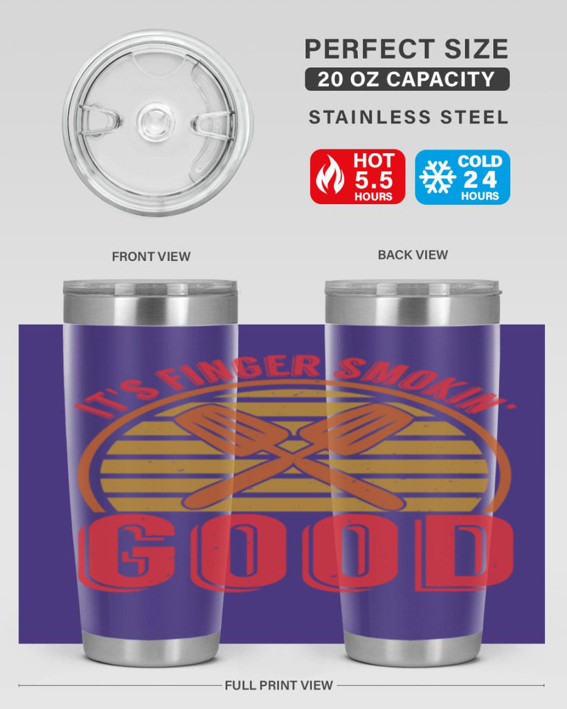 its finger smokin good 31#- bbq- Tumbler