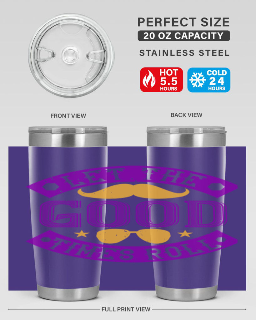 let the good times roll 52#- mardi gras- Tumbler