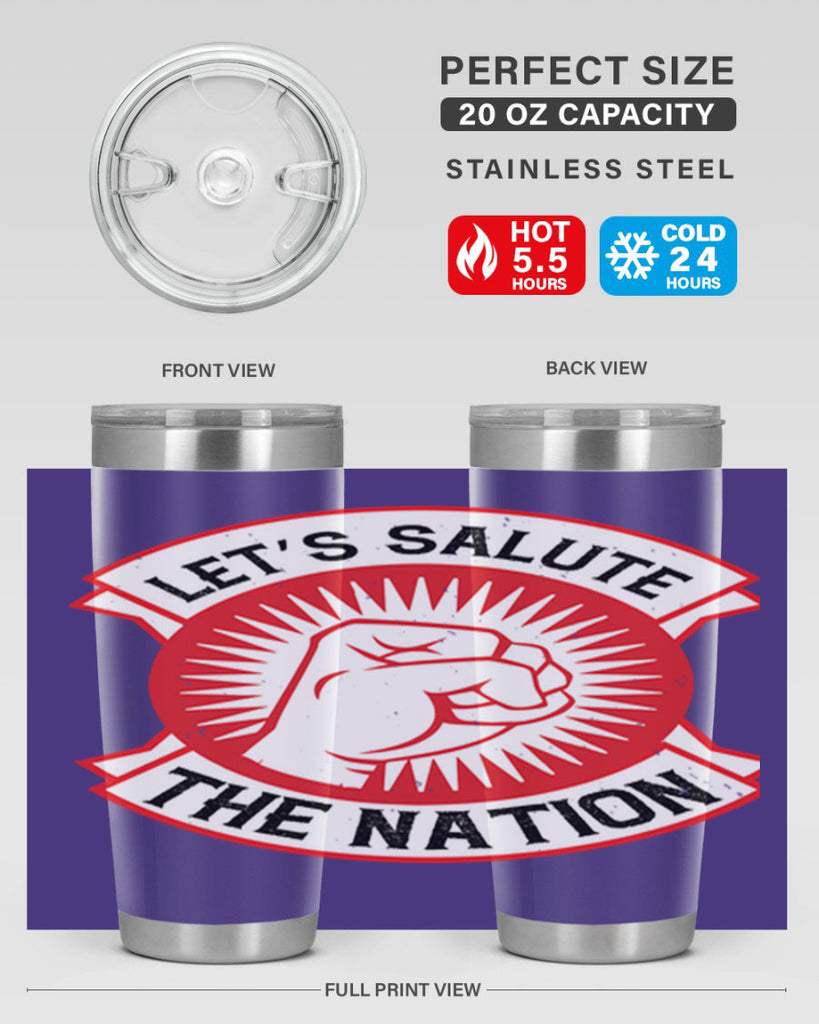 lets selut the nation Style 126#- Fourt Of July- Tumbler