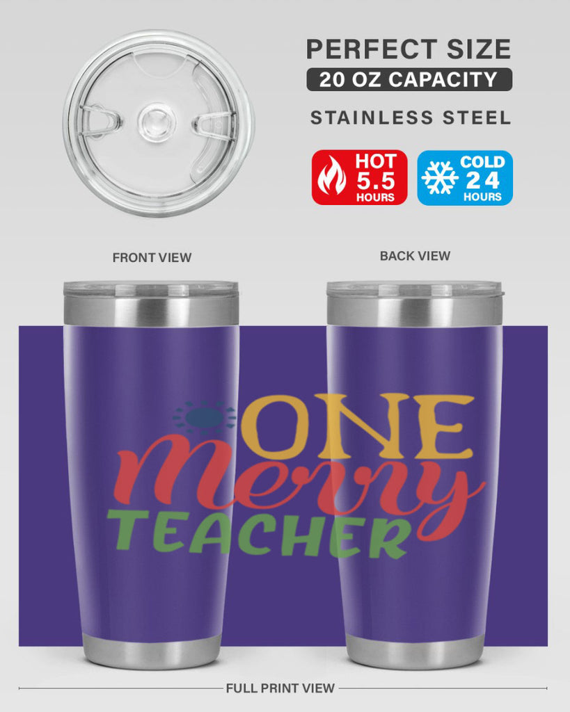 one merry teacher Style 162#- teacher- tumbler