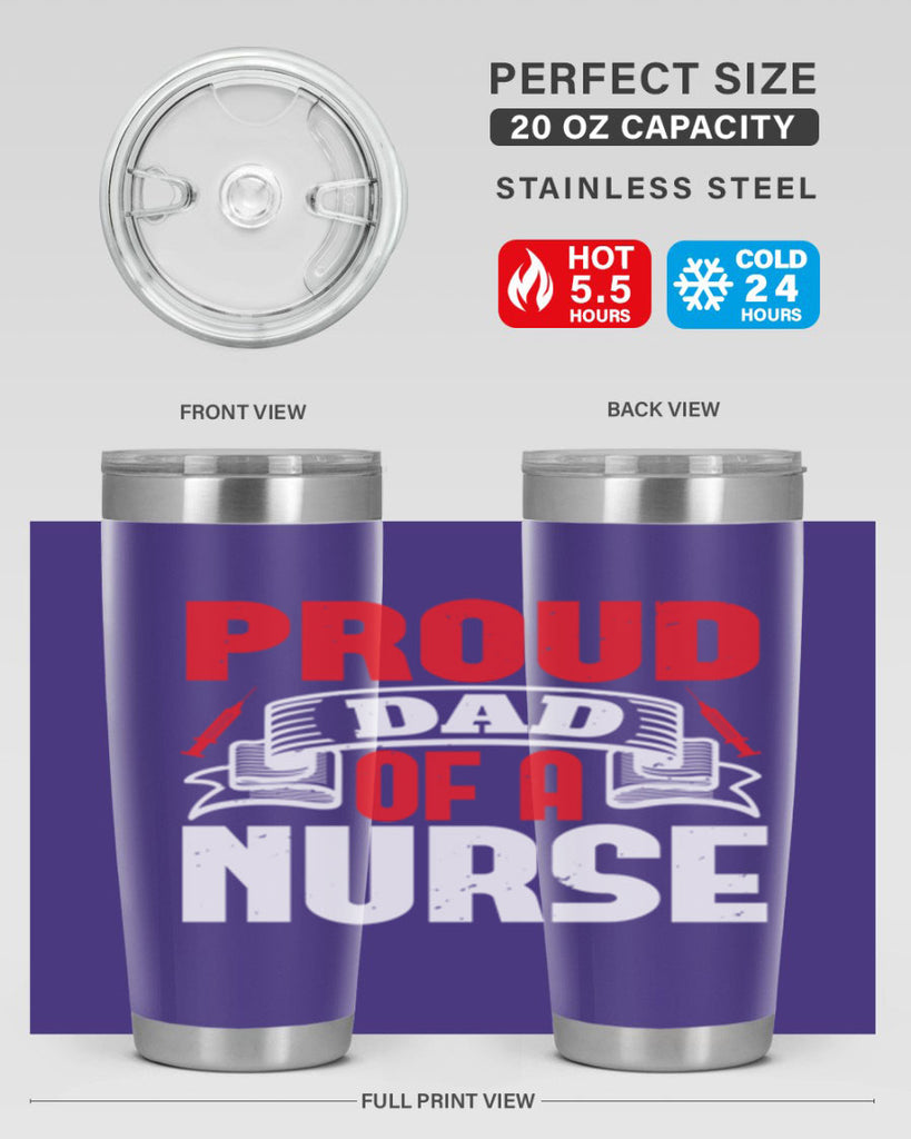 proud dad of a nurse Style 257#- nurse- tumbler