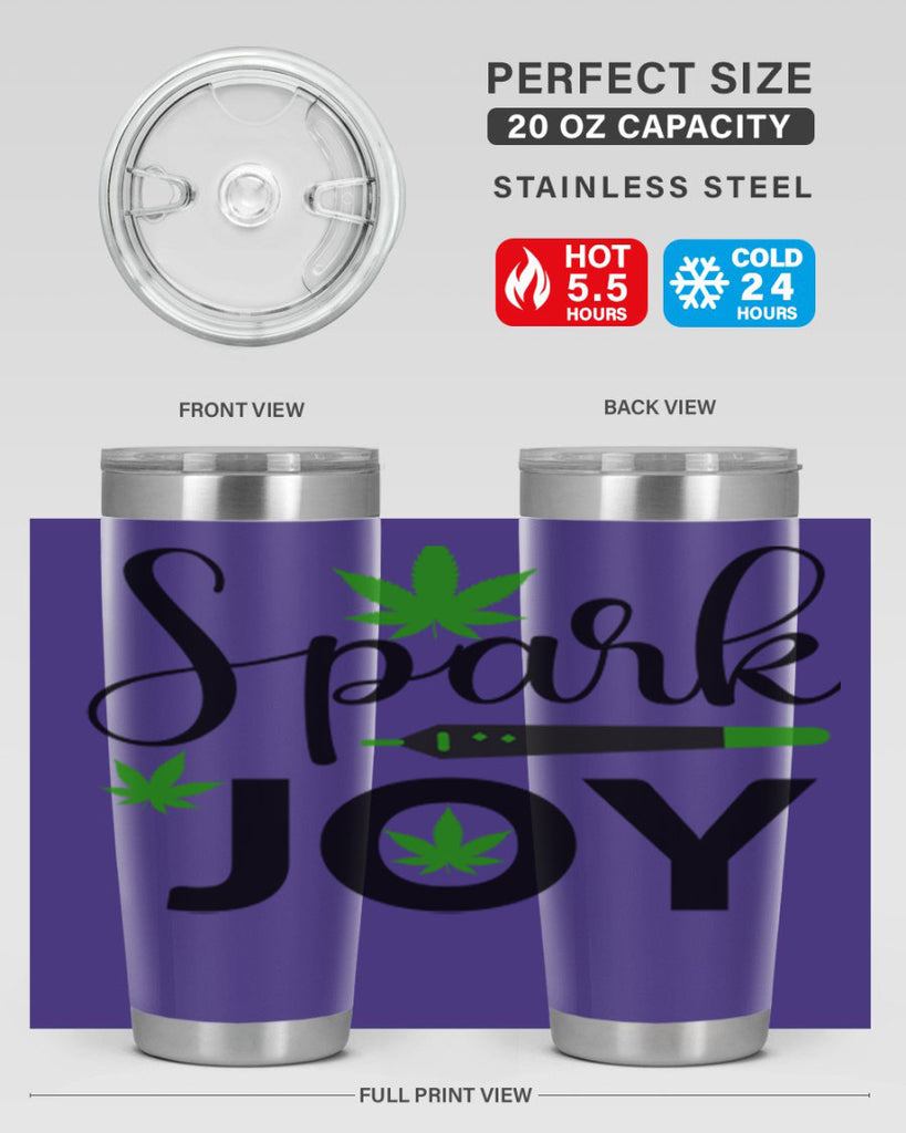 spark joy 250#- marijuana- Tumbler