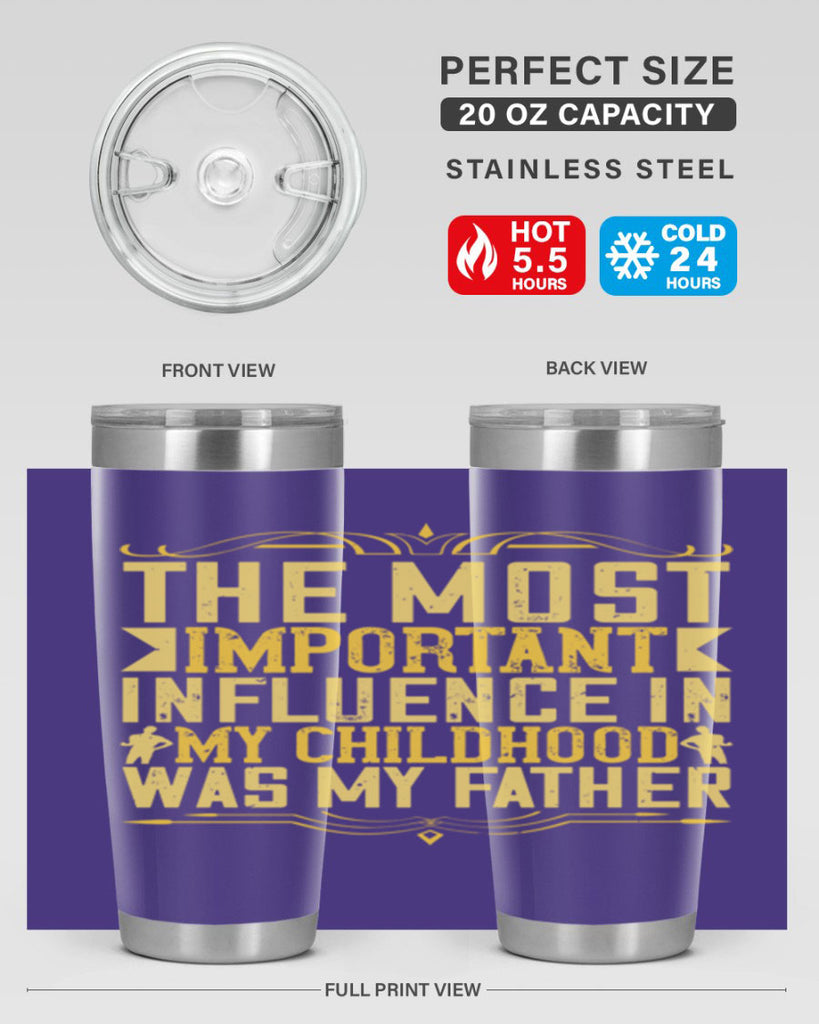 the most important influence in my childhood was my father 16#- Parents Day- Tumbler
