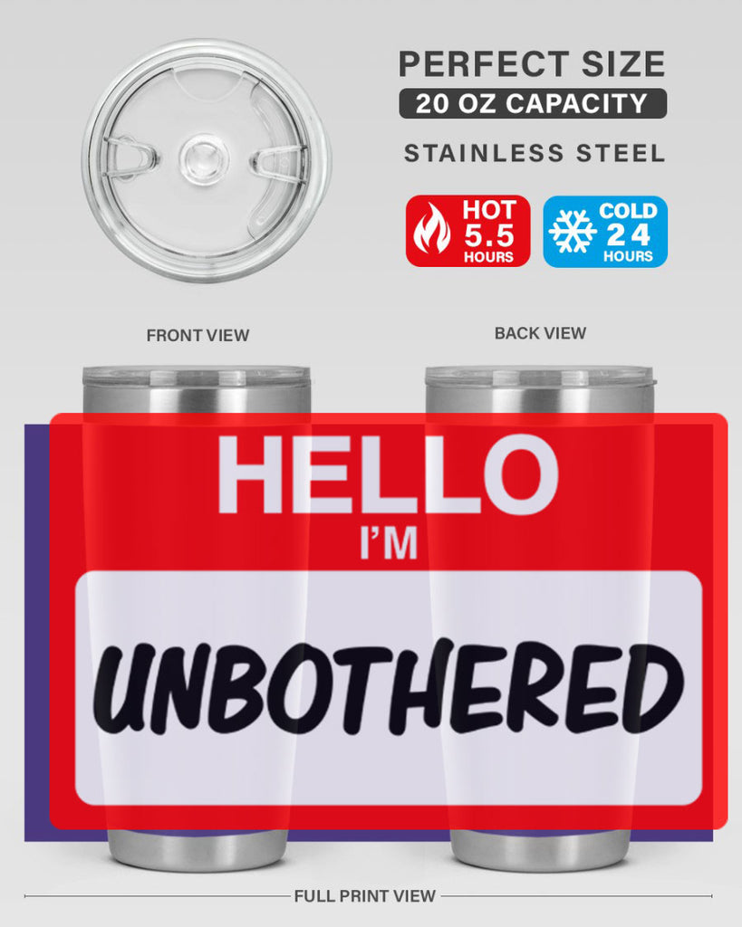 unbothered 14#- black words phrases- Cotton Tank