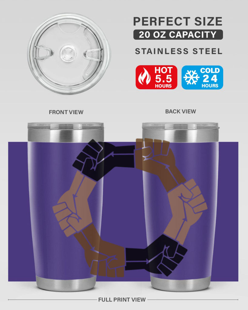 united black power fists 13#- black words phrases- Cotton Tank