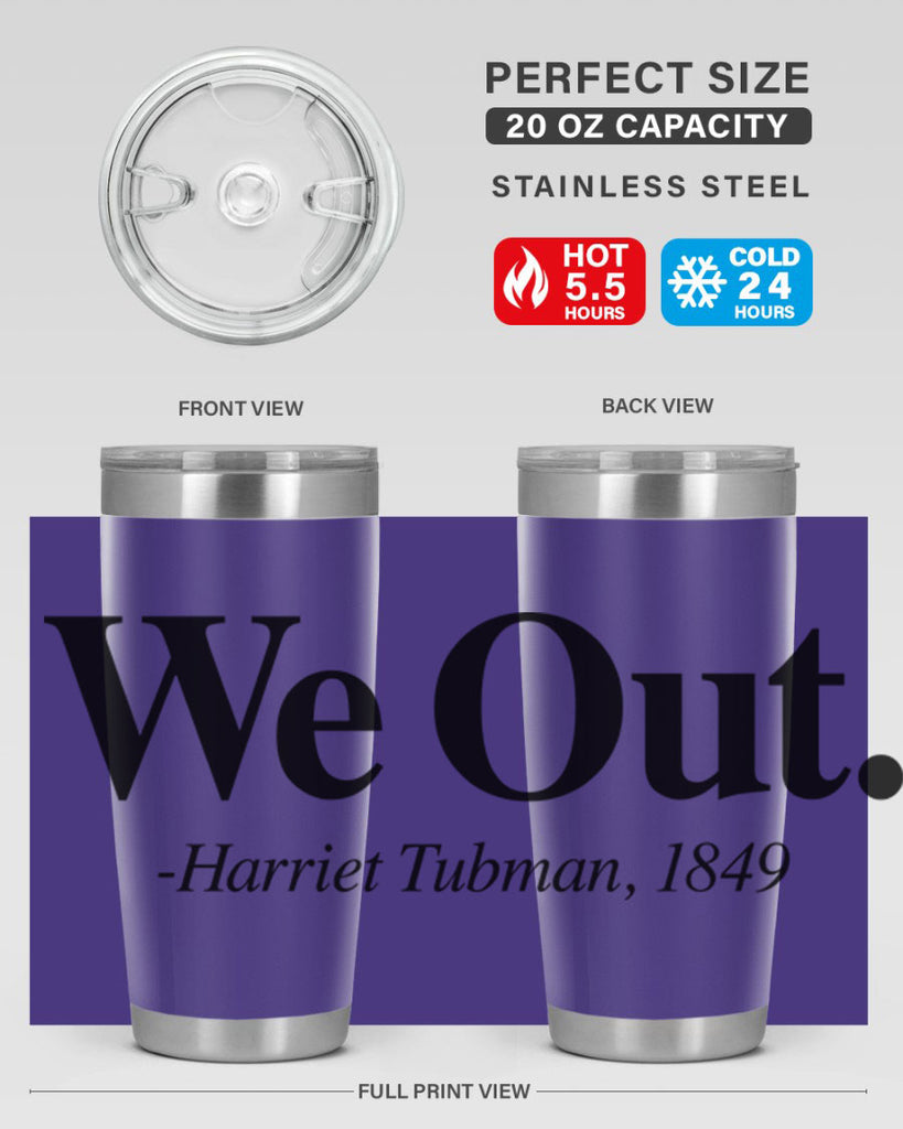 we out harriet tubman 12#- black words phrases- Cotton Tank