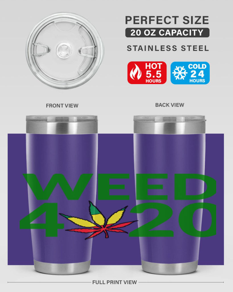 weed 420 cannabis 281#- marijuana- Tumbler