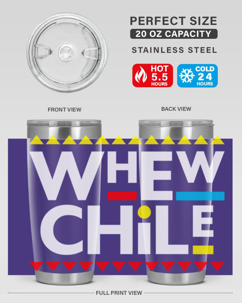 whew chile 11#- black words phrases- Cotton Tank