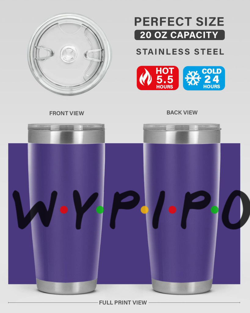 wypipo 7#- black words phrases- Cotton Tank