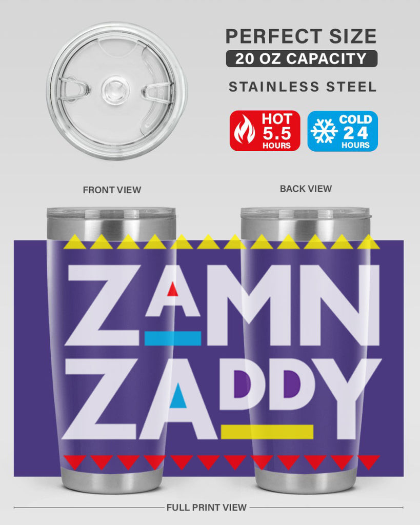 zamn zaddy 1#- black words phrases- Cotton Tank