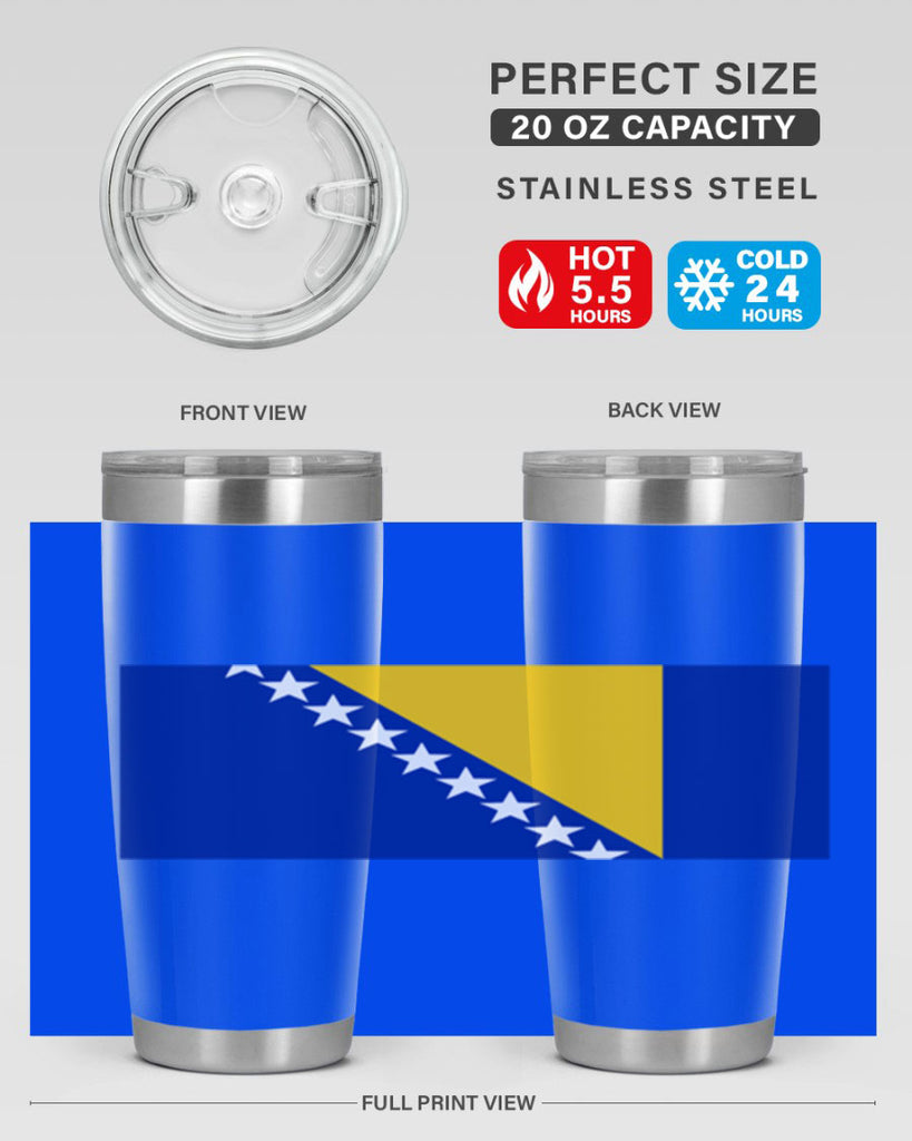 Bosnia and Herzegovina 176#- world flags- Tumbler